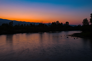 Pre-dawn on the Boise River