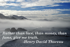  Thoreau poster truth quote