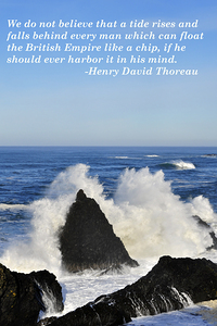  Thoreau poster quote on British Empire