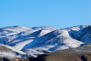 Boise foothills with snow