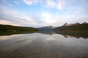 Sunrise on Redfish Lake Idaho