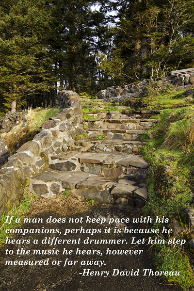  Thoreau poster drummer quote  Print