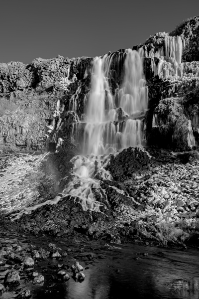 Lemmon Falls black and white photo by Nature Photo Northwest