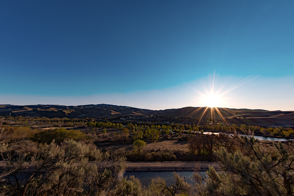 Sunrise over Boise Foothills 3155 by Nature Photo Northwest