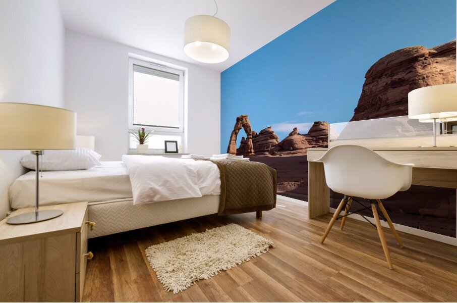 Delicate Arch in Arches National Park panoramic Mural print