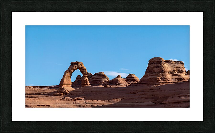 Delicate Arch in Arches National Park panoramic  Framed Print Print